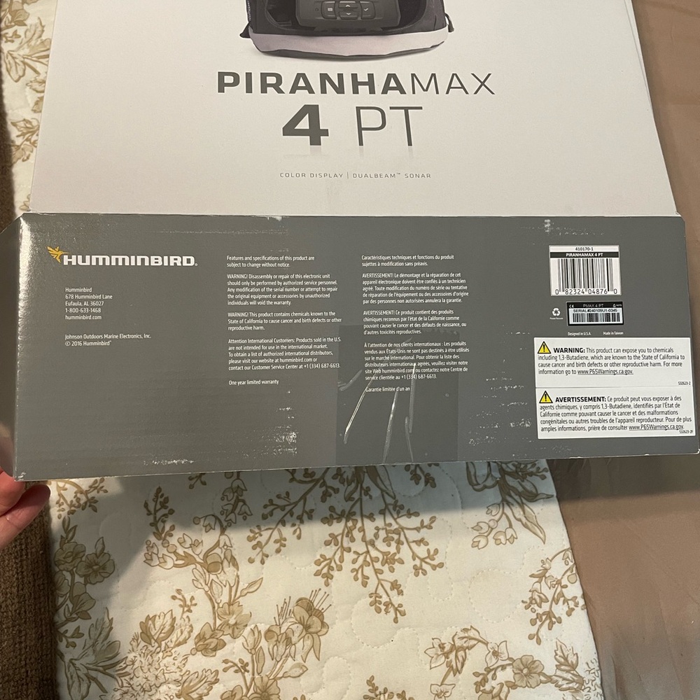 NWT Humminbird piranha max 4 pt portable fish finder - Picture 3 of 5